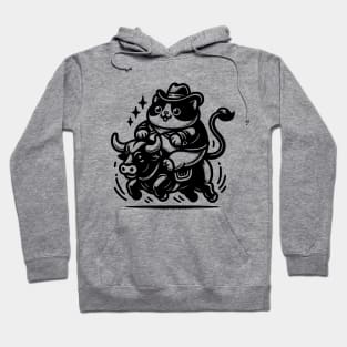 Rodeo Cowboy Cat Hoodie